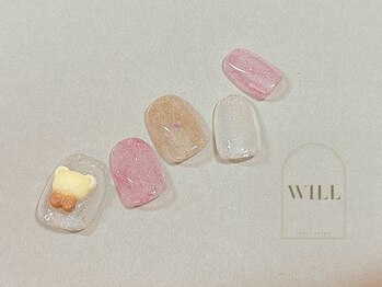 でかパーツ×ニットネイル