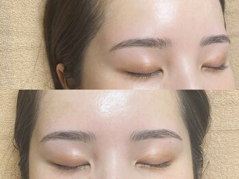 メイクアップラニ(MAKE UP LANI)の写真/eyebrow styling[デザイニング+ワックス脱毛+毛流れ補正パーマ+眉カット]￥5980！眉メイク時間を最小限に◎