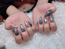 レアネイル 新宿(le'a nail)/ミラーネイル