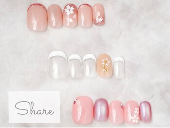 シェアー Share 元町の写真/【豊富なサンプルから選べるアート¥5390（丁寧ケア付！）】わかりやすい料金設定で通いやすい♪