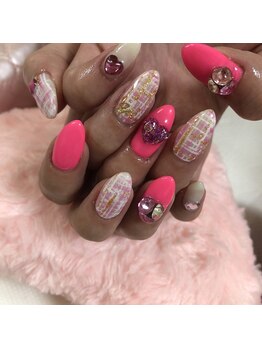 ネイルサロン パピリオ(Nail Salon papilio)/ツイードネイル♪