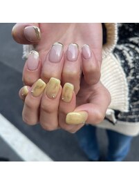 イエローアシメニュアンス