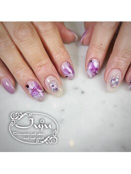 ジュジュ(Juju)/天然石ネイル　パープルネイル