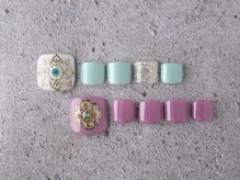 ジャミーラ(Jamila)/手描きアート＋ワンカラー