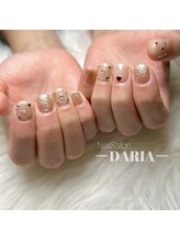 ダリア(Daria)/さりげな春のショートネイル