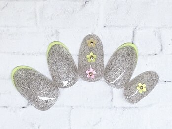 ネオン　細フレンチ　フラッシュ