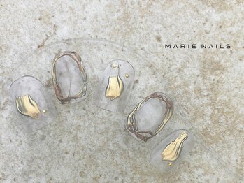 マリーネイルズ 青山店(MARIE NAILS)/☆ミラーアート 7700円 0807b