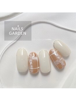 ネイルズガーデン(NAILS GARDEN)/チェックネイル