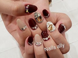 ボルドー×ストーンうめつくし