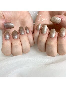 クリア(Clear)/アシンメトリーラメワンカラー