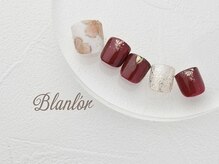 ネイルサロン ブランロール 三軒茶屋店(Blanl'or)/FOOT　秋色ミラーフラワー