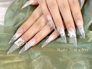 ウェーブネイルサロン'('Wave Nail salon)/持ち込みデザイン/フィルイン