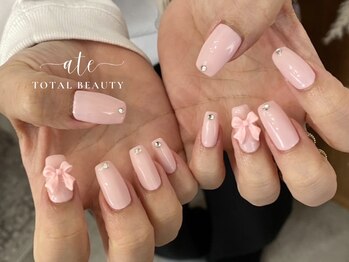 べビーピンク×リボン