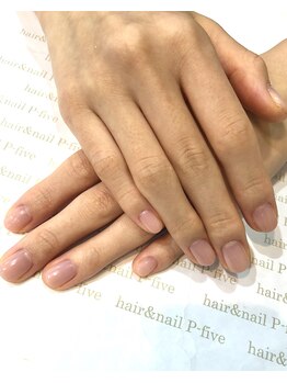 ヘアアンドネイル ピーファイブ(P-five)/ナチュラルネイルはケア重視！