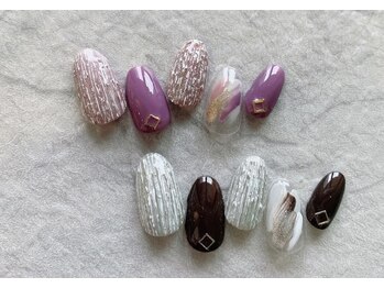 ネイルサロン ブリオン(Nail Salon Bullion)/ミラーストライプネイル