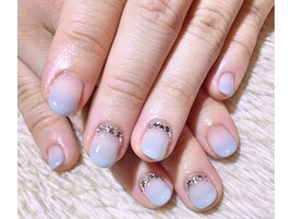 【ハンド】パステル×ビジュー