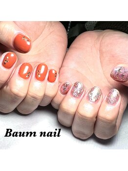 バームネイル(Baum nail)/アシンメトリーデザイン♪