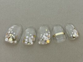 クリアドットネイル