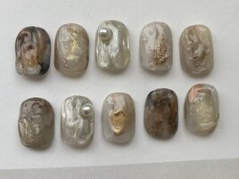 淡色ネイル インクニュアンス