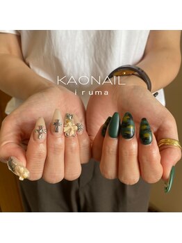 KAONAIL 入間店の写真/《持ち込みデザイン大歓迎》カラーやパーツの調合もOK!あなたの「やりたい」を形にする実力派ネイル◇