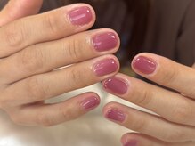 マラマネイル(Malama Nail)/パープル×ワンカラー×艶カラー