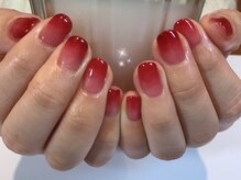 アトリエルリアン(Atelier Le Lien)/redグラデーション/冬ネイル