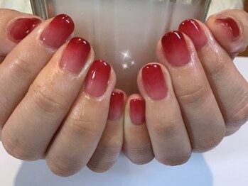 アトリエルリアン(Atelier Le Lien)/redグラデーション/冬ネイル