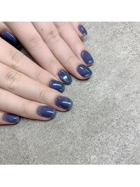 ネイビーネイル