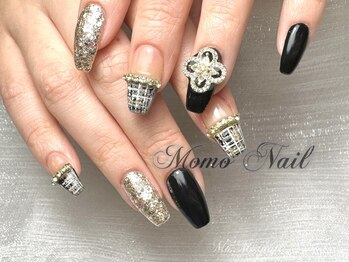 モモネイル 蒲田店(MOMOネイル)/ツイードネイル