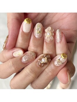 モノクローム(Monochrome)/flower nail