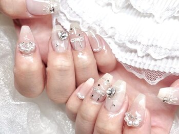 モカ 心斎橋(moca by Lee)/リボンネイル