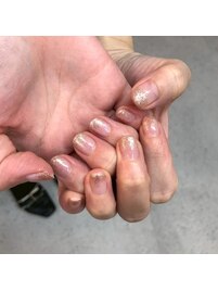 ラメグラデーションネイル