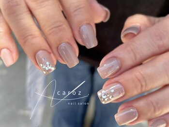 カーロ(at.caroz)の写真/［【ナチュラル・ニュアンス】様々な独自のデザインをご用意♪日常がわくわくするネイルを提供致します。］