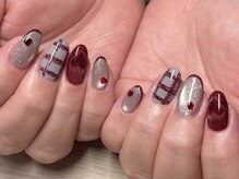 スワロンネイル 名古屋店(SWALLON NAIL)/マグフラッシュ×チェック柄
