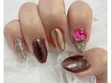 ワンカラー/ブラウン/フラッシュ