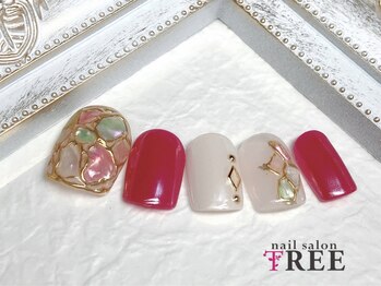 ネイルサロン トゥリー(TREE)/シェルゴールドラインフット!