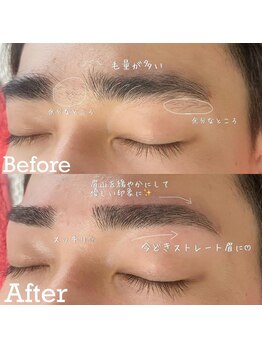ルアン 六本木店/メンズ美眉毛スタイリング