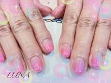 ネイルアンドまつ毛エクステ ルーナ 八王子店/☆ピンクカラグラデーション☆