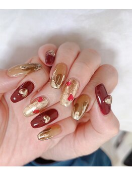 セムヤネイル(sem'ya nail)/バレンタインネイル