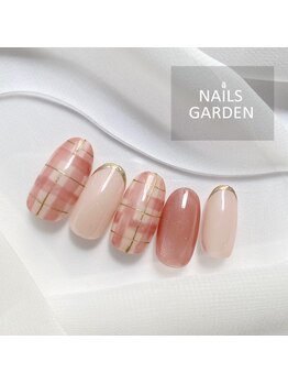 ネイルズガーデン(NAILS GARDEN)/チェックネイル