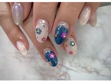 ネイルサロンアンドスクールラボ(LABO)/人気　お花！デザイン