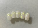 ラインぷっくりネイル