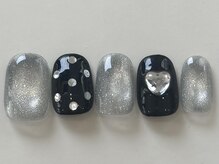 ネイルメゾン 天神店(NAIL MAISON)/ドットハート黒マグy2k¥6000