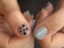 フィルネイル(fil nail)の雰囲気（短いお爪にもかわいくアートができます♪）