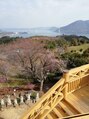 スッキリ健康館 故郷愛媛の景色です。しまなみ海道の多々羅大橋も見えます。
