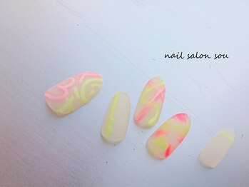 ソウ 難波店 nail salon Sou/ネオンアートnail