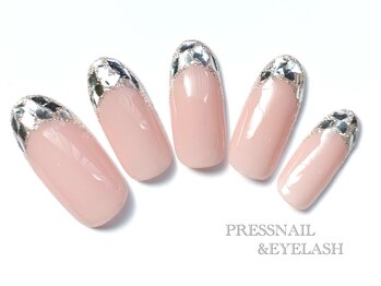 プレス ネイルアンドアイラッシュ(PRESS NAIL&EYELASH)/ガラスフレンチ☆