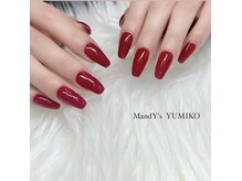 マンディーズ(MandY's)/ワンカラー/赤/美爪/ファフルム