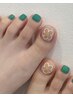 FOOT★フットバス付き☆フットワンカラー＋親指アート付き
