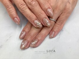 W-965 大人リボンミラーネイル